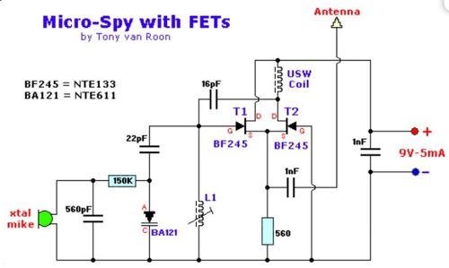 利用FET組件設(shè)計微間諜電路 集成電路設(shè)計指南